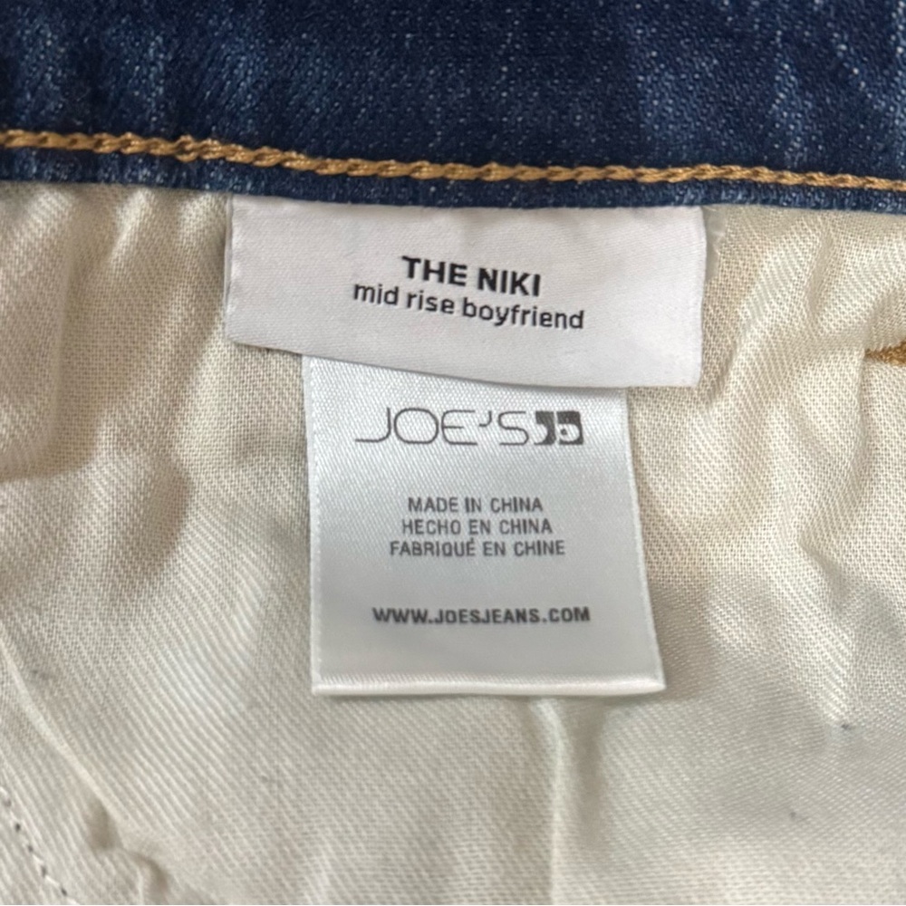 Joe’s The Niki Mid Rise Boyfriend Vintage Stretch Distressed Jeans Size 28 - Picture 8 of 9